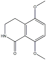 5,8-DIMETHOXY-3,4-DIHYDROISOQUINOLIN-1(2H)-ONE 结构式