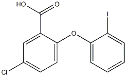 5-CHLORO-2-(2-IODOPHENOXY)BENZOIC ACID 结构式