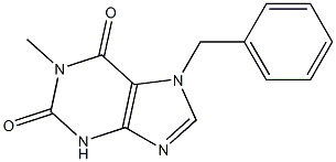 7-BENZYL-1-METHYL-3,7-DIHYDRO-1H-PURINE-2,6-DIONE 结构式