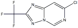7-CHLORO-2-(TRIFLUOROMETHYL)[1,2,4]TRIAZOLO[1,5-C]PYRIMIDINE 结构式
