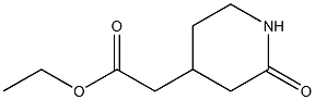 ETHYL (2-OXOPIPERIDIN-4-YL)ACETATE 结构式