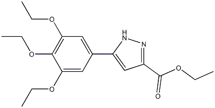 ETHYL 5-(3,4,5-TRIETHOXYPHENYL)-1H-PYRAZOLE-3-CARBOXYLATE 结构式