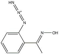 1-[2-(1-hydroxyiminoethyl)phenyl]triaza-1,2-dien-2-ium 结构式