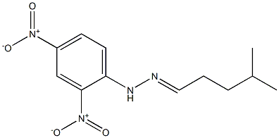 4-methylpentanal 1-(2,4-dinitrophenyl)hydrazone 结构式