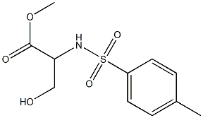 methyl 3-hydroxy-2-{[(4-methylphenyl)sulfonyl]amino}propanoate 结构式