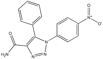 1-(4-nitrophenyl)-5-phenyl-1H-1,2,3-triazole-4-carboxamide 结构式