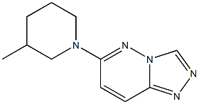 6-(3-methylpiperidino)[1,2,4]triazolo[4,3-b]pyridazine 结构式