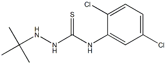 N1-(2,5-dichlorophenyl)-2-(tert-butyl)hydrazine-1-carbothioamide 结构式