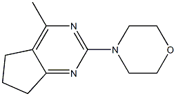 4-methyl-2-morpholino-6,7-dihydro-5H-cyclopenta[d]pyrimidine 结构式