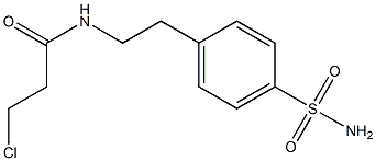 N-{2-[4-(aminosulfonyl)phenyl]ethyl}-3-chloropropanamide 结构式