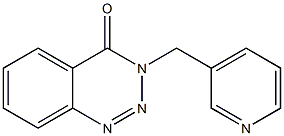 3-(3-pyridinylmethyl)-1,2,3-benzotriazin-4(3H)-one 结构式