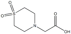 2-(1,1-dioxo-1lambda~6~,4-thiazinan-4-yl)acetic acid 结构式