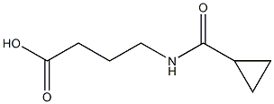 4-[(cyclopropylcarbonyl)amino]butanoic acid 结构式
