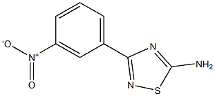 3-(3-nitrophenyl)-1,2,4-thiadiazol-5-amine 结构式