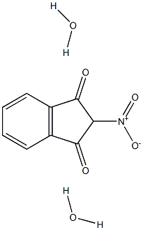 2-Nitroindane-1,3-dione, dihydrate 结构式