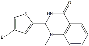 2-(4-bromo-2-thienyl)-1-methyl-1,2,3,4-tetrahydroquinazolin-4-one 结构式
