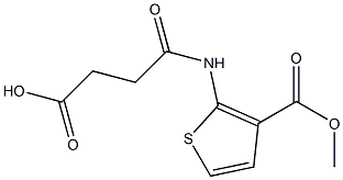 4-{[3-(methoxycarbonyl)-2-thienyl]amino}-4-oxobutanoic acid 结构式