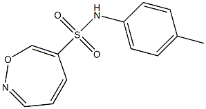 N6-(4-methylphenyl)-1,2-oxazepine-6-sulfonamide 结构式