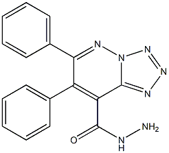 6,7-diphenyl[1,2,3,4]tetraazolo[1,5-b]pyridazine-8-carbohydrazide 结构式