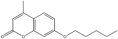 4-methyl-7-(pentyloxy)-2H-chromen-2-one 结构式