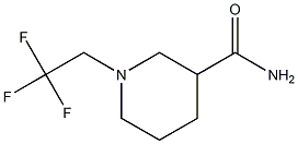 1-(2,2,2-trifluoroethyl)piperidine-3-carboxamide 结构式