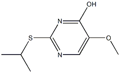 2-(isopropylsulfanyl)-5-methoxy-4-pyrimidinol 结构式