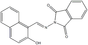2-{[(2-hydroxy-1-naphthyl)methylidene]amino}isoindoline-1,3-dione 结构式