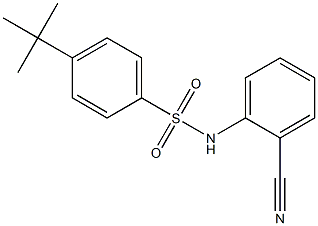 4-(tert-butyl)-N-(2-cyanophenyl)benzenesulfonamide 结构式