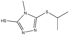 5-(isopropylthio)-4-methyl-4H-1,2,4-triazole-3-thiol 结构式