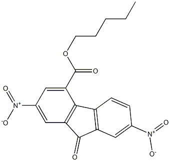 pentyl 2,7-dinitro-9-oxo-9H-fluorene-4-carboxylate 结构式