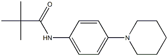 2,2-dimethyl-N-(4-piperidinophenyl)propanamide 结构式