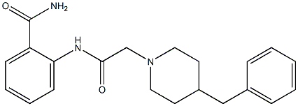 2-{[2-(4-benzylpiperidino)acetyl]amino}benzenecarboxamide 结构式