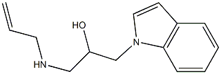 1-(allylamino)-3-(1H-indol-1-yl)-2-propanol 结构式