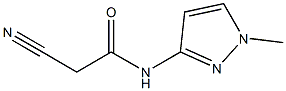 N1-(1-methyl-1H-pyrazol-3-yl)-2-cyanoacetamide 结构式