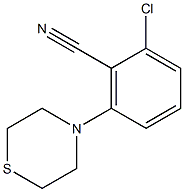 2-chloro-6-(1,4-thiazinan-4-yl)benzonitrile 结构式