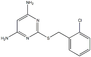 6-amino-2-[(2-chlorobenzyl)sulfanyl]-4-pyrimidinylamine 结构式