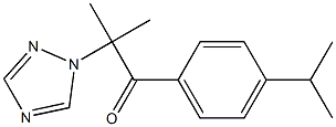 1-(4-isopropylphenyl)-2-methyl-2-(1H-1,2,4-triazol-1-yl)-1-propanone 结构式