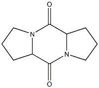 perhydrodipyrrolo[1,2-a:1,2-d]pyrazine-5,10-dione 结构式