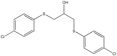 1,3-bis[(4-chlorophenyl)sulfanyl]-2-propanol 结构式