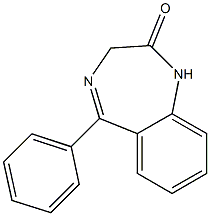 5-phenyl-1,3-dihydro-2H-1,4-benzodiazepin-2-one 结构式