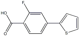 2-fluoro-4-thien-2-ylbenzoic acid 结构式