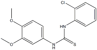 N-(2-chlorophenyl)-N'-(3,4-dimethoxyphenyl)thiourea 结构式