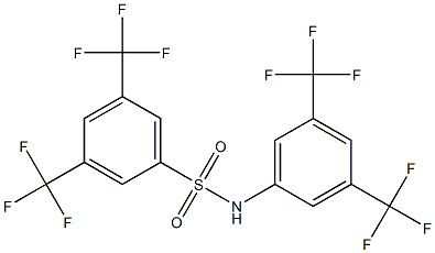 N1-[3,5-di(trifluoromethyl)phenyl]-3,5-di(trifluoromethyl)benzene-1-sulfonamide 结构式