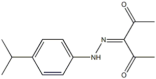 3-[2-(4-isopropylphenyl)hydrazono]pentane-2,4-dione 结构式