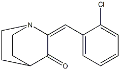 2-(2-chlorobenzylidene)quinuclidin-3-one 结构式