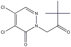 4,5-dichloro-2-(3,3-dimethyl-2-oxobutyl)-3(2H)-pyridazinone 结构式