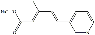 sodium 3-methyl-5-pyridin-3-ylpenta-2,4-dienoate 结构式