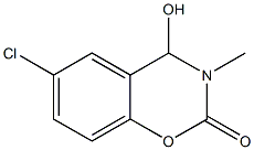 6-chloro-4-hydroxy-3-methyl-3,4-dihydro-2H-1,3-benzoxazin-2-one 结构式
