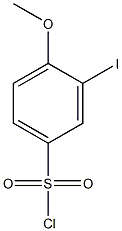 3-iodo-4-methoxybenzenesulfonyl chloride 结构式