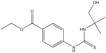 ethyl 4-({[(2-hydroxy-1,1-dimethylethyl)amino]carbothioyl}amino)benzoate 结构式